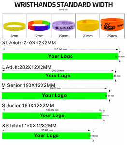 สายรัดข้อมือซิลิโคนสีเข้มยืดได้สำหรับทุกเพศโลโก้ที่กำหนดเองเรืองแสงในที่มืด - Product Image 4