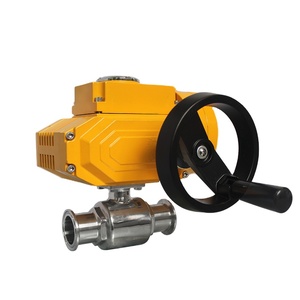 Válvula de bola sanitaria Covna de 90 días de duración, 1/2 pulgada, 2 vías, para agua y aire, a prueba de explosiones, con actuador motorizado eléctrico - Product Image 3