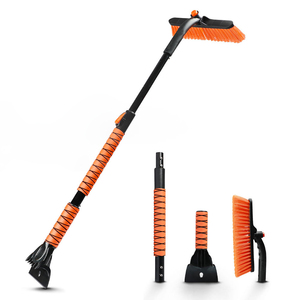 Brosse à neige télescopique en alliage d'aluminium avec <span class=keywords><strong>raclette</strong></span> détachable et poils épais pour le nettoyage du <span class=keywords><strong>pare</strong></span>-<span class=keywords><strong>brise</strong></span> des SUV et camions - Product Image 1