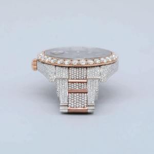 นาฬิกาเพชรโมอิสซาไนต์สไตล์ญี่ปุ่น ผลิตในอินเดีย นาฬิกาทันสมัยสำหรับเดินเล่นยามเย็น มีจำหน่ายในปริมาณมาก - Product Image 2