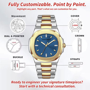 Orologio da Uomo Personalizzabile con Logo, in Acciaio Inossidabile, Impermeabile, con Calendario, Orologio Sportivo di Lusso al Quarzo - Product Image 2