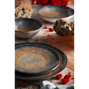 Assiettes à dessert en céramique Excelsa Efesto 20x2 cm multicolores, lot de 6 assiettes à dessert - Product Image 4