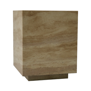 Travertine Cube โต๊ะหินอ่อนข้างโต๊ะข้าง, กล่องเส้นก๋วยเตี๋ยวแบนโต๊ะกาแฟ - Product Image 2