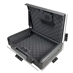 Coffre-fort anti-vol <span class=keywords><strong>Ilock</strong></span> T6 avec lecteur d'empreintes digitales et serrure à clé, portable pour la maison et la voiture, pour bijoux, argent liquide et documents d'assurance - Product Image 2