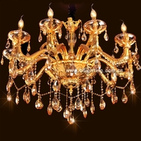 Kristal avize fabricant en Chine alibaba Offre Spéciale lustre en cristal de luxe bougie lampe hôtel villa décor lustre lampe