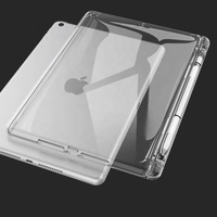 Housse en TPU souple ultra fine et transparente pour iPad 10.2 étui transparent pour iPad 10.2 étui transparent pour iPad 10.2 transparent avec porte-crayon