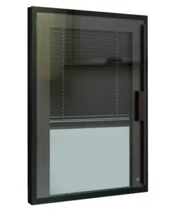 Integral built in blind between glass magnetic door blinds Built-in blinds windows