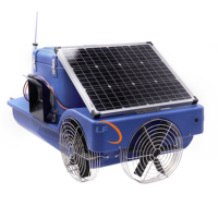 Machine d'alimentation automatique d'équipement de crevette de chargeur d'énergie solaire d'étang de poissons de pisciculture