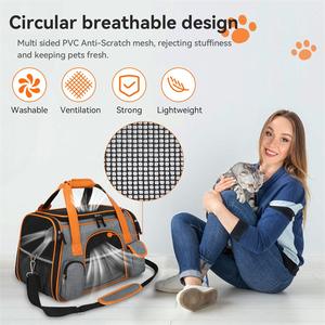 Taşınabilir Evcil Hayvan Taşıma Çantası Nefes Alabilen Köpek Kedi Seyahat Taşıyıcısı Köpekler ve Kediler için Uçuş ve Seyahat İçin Açık Hava Taşıma Çantası - Product Image 4