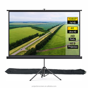 Tương Lai 150Inch Xách Tay Màn Hình Máy Chiếu Kép Tripod Đứng Trong Nhà/Ngoài Trời Với Mang Túi PVC Matte Trắng 4:3 1-Năm Bảo Hành - Product Image 6