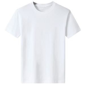 T-shirt décontracté pour homme, coupe ample, ultra-doux, séchage rapide, à pois fins, épaissi 180g, sérigraphié, teint en pièce, personnalisé OEM - Product Image 1