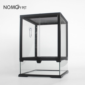 Grote Reptiel Glas Terrarium Tank Met Screen Ventilatie Reptiel Terrarium