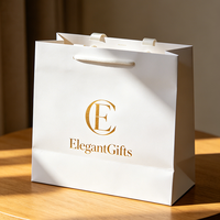 Sacs de courses en papier recyclable et réutilisable Ching TA avec poignée en corde de coton et impression offset pour une utilisation haut de gamme en vente au détail et dans l'artisanat