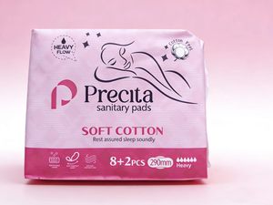 Serviettes hygiéniques douces et respirantes de 290 mm avec <span class=keywords><strong>protection</strong></span> extra absorbante pour la <span class=keywords><strong>nuit</strong></span> et conception anti-fuites - Product Image 2