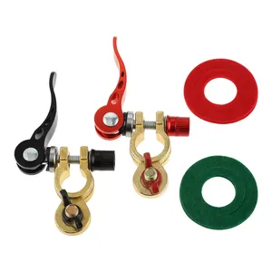 1 paire de bornes de batterie en laiton à dégagement rapide Connecteur automatique Bornes de batterie Adaptateur de borne de câble Pinces Clip Vis Top Post - Product Image 3