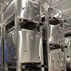 Réservoir IBC en acier inoxydable de 1000 L pour le stockage et le <span class=keywords><strong>transport</strong></span> de produits chimiques, prix d'usine, idéal pour le stockage du vin - Product Image 4