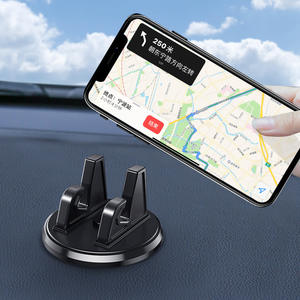 Support de téléphone universel rotatif pour voiture, fixation sur tableau de bord, couleur noir et argent, pour utilisation en navigation - Product Image 1