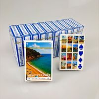 Cartes à jouer de poker lisses personnalisées en gros avec impression CMJN recto-verso