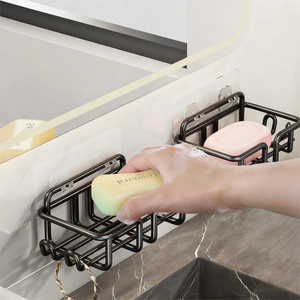 Nuevo Juego de 4 Piezas de Organizador de Ducha Esquinero Moderno y Ecológico, Sin Taladro, Adhesivo para Montar en la Pared del Baño - Product Image 4