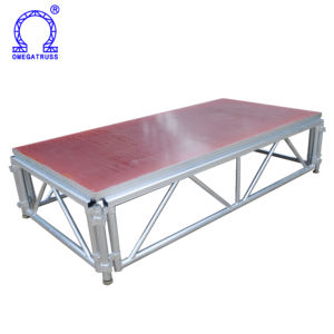 ओमेगा गैतरस एल्यूमीनियम इकट्ठा ट्रस 4*8 फीट वर्ग मॉड्यूलर चरण 900 किलोग्राम भार क्षमता मोबाइल पोर्टेबल आउटडोर घटना चरण चरण - Product Image 1