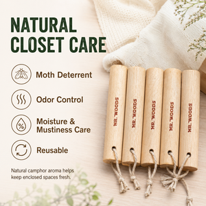 Varillas de Madera Aromáticas Cilíndricas (5 Unidades) para Empresas de Limpieza de Ropa, Almacenamiento en Cajones, Suministro al por Mayor - Product Image 2