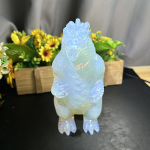 Vendita calda opale intagli <span class=keywords><strong>di</strong></span> dinosauro guarigione pietre <span class=keywords><strong>di</strong></span> cristallo animale statua Opalite <span class=keywords><strong>dinosauri</strong></span> per la meditazione - Product Image 2
