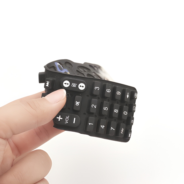 Custom Molded Multi Key Silicone Keypad for Various Smart TV Remote Controllers Replacement Parts Custom Color Made in China