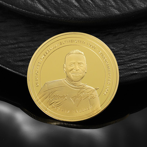 Nouvelles Collections 2025 de Pièces Rondes Estampées à Chaud de Stars du Sport, Pièce de Monnaie 3D Brillante Plaqué Or avec Logo de Football Gravé - Product Image 3