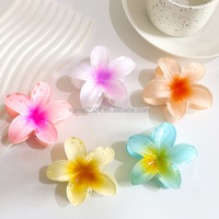 RuMei New Beach vacances beaux cheveux femme Hibiscus hawaïen oeuf fleur pince à griffe