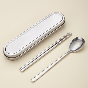 Ensemble de vaisselle portable en titane pur, trois pièces, pour étudiants, utilisation en extérieur et à usage unique - Product Image 4