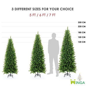 <span class=keywords><strong>Sapin</strong></span> de Noël artificiel fin et écologique de 1,80 m en pin et <span class=keywords><strong>sapin</strong></span>, personnalisable et échantillons disponibles, <span class=keywords><strong>d</strong></span>écoration de Noël haut de gamme - Product Image 2
