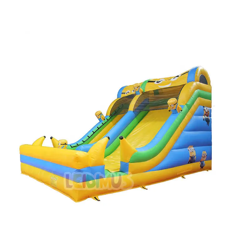 Popular cartoon inflatable Dry and wet slides commercial bounce house inflatables water slide for Rental Inflatable water Slide