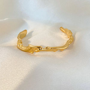 <span class=keywords><strong>Bracelet</strong></span> ouvert en acier inoxydable plaqué or 18 carats 3D coulant <span class=keywords><strong>de</strong></span> <span class=keywords><strong>lave</strong></span> <span class=keywords><strong>volcan</strong></span> haut <span class=keywords><strong>de</strong></span> gamme abstrait bijoux <span class=keywords><strong>de</strong></span> mode 2025 - Product Image 5