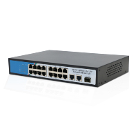 Switch PoE 19 ports 100 Mbps, capacité 7,2 Gbit/s, 2 ports Uplink Gigabit, 1 emplacement SFP, 48 V non géré pour caméras IP de sécurité CCTV, NVR, garantie 1 an
