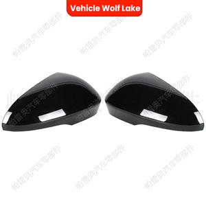ที่คลุมกระจกมองหลังสำหรับรถ Wolf Lake สีดำ2015-2021 ABS ทั้งชุด - Product Image 4