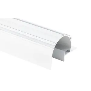 Profilés de plaque de plâtre LED encastrés pour éclairage de crique Profilé en aluminium pour bandes d'éclairage LED