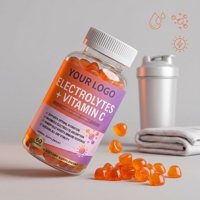 Complément Alimentaire Électrolytique au Sodium en Gommes Pro, avec Mélange de Vitamines pour l'Hydratation, 60 Gommes, 180g, OEM ODM Marque Privée