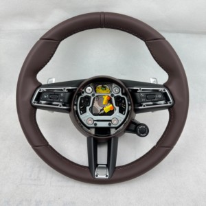 Maßgefertigtes Carbon- und Leder-Lenkrad für Porsche 718 911 <span class=keywords><strong>GT2</strong></span> GT3RS Alle Serien Sportliches Design-Stil für Cayman-Modell - Product Image 5