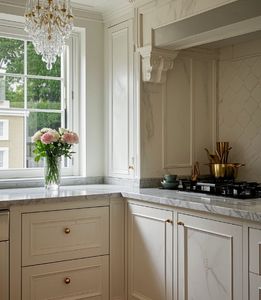 Cuisine moderne sur mesure en MDF avec porte, charnières, évier et robinet pour hôtels, villas, Chine - Product Image 3