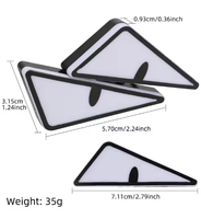 12V Led Moto Systèmes D'éclairage Triangle Diable Eagle Eye Lumières pour Voiture Accesorios Para Moto Moto Lumineux