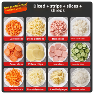 Trituratore <span class=keywords><strong>Elettrico</strong></span> Commerciale in Acciaio Inox Multifunzione per Verdure, Affettatrice per Ristoranti, Uso per Patate e Limoni - Product Image 3