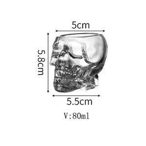 Vasos de cristal de calavera electrochapados de alta calidad, cabeza de Calavera de Cristal, copa de vino <span class=keywords><strong>Vodka</strong></span>, copa para beber, taza de cristal de cerveza - Product Image 4
