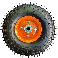 Roue pneumatique en caoutchouc de 10 pouces 4.10/3.50-4 pour chariot à main, 2PR 4PR, roues gonflables à air, vente en gros