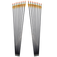 Flèches en fibre de verre, 31/29 pouces, pour enfants/femmes, résistantes à l'eau, pour pratique de tir à l'arc