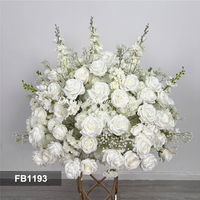 DKB Fabrik Großhandel Weiße Künstliche Seidenrosen Tischdekoration Hochzeit Party Tischdeko Blumenkugeln