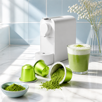 Boîte de voyage de 10 capsules de matcha latte, dosettes de thé vert, portions individuelles pour machine à expresso, stock en gros