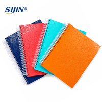 Carnet à spirale professionnel Premium Mexique 270x210mm avec couverture gaufrée motif toile d'araignée, carnet scolaire à spirale simple