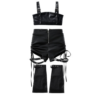 Tenue de danse <span class=keywords><strong>jazz</strong></span> pour filles, style chic, décolleté, tendance streetwear, costume de performance pour défilé de mode - Product Image 6