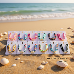 Pulsera Trenzada con Conchas Marinas, PULSERA, 12 Piezas, Pulseras de Cuentas Hechas a Mano - Product Image 3