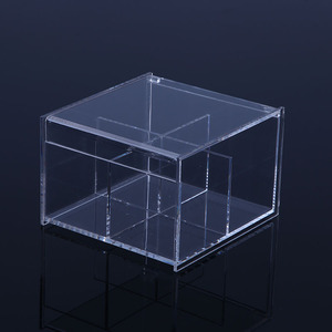 Tùy chỉnh trong suốt đơn giản Bông tai hộp lưu trữ các mặt hàng lật nắp <span class=keywords><strong>Acrylic</strong></span> Hộp hiển thị - Product Image 4